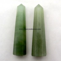 Green Aventurine (Light) 2" to 3" Pencil 6 to 8 Facets